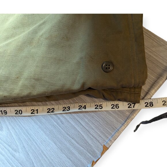 Vintage 1940s WW2 US Navy Deck Bibs Pants Overalls Contract NXsx51851 Size Med - Picture 13 of 16